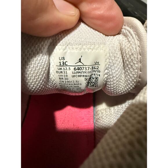 Nike Air Jordan 1 High Digital Pink Green Soar Kids size 13c - 640737-102 - Picture 8 of 8